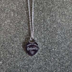 Silver Hogwarts Pendant Necklace